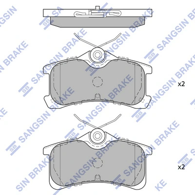 Sapatas do freio traseiras de disco Peugeot/Citroen 302066 preço, a partir de 21,85 USD
