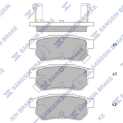 Sapatas do freio traseiras de disco Honda Civic preço, a partir de 13,77 USD