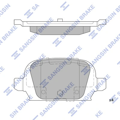  Sapatas do freio dianteiras de disco Opel Corsa C hatchback (F08, F68) (2000 - 2006) C