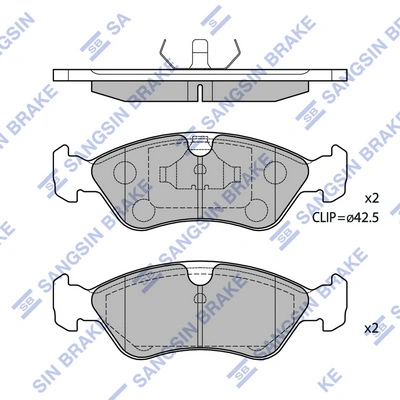 Sapatas do freio dianteiras de disco Hyundai/Kia 0K0113323Z1 preço, a partir de 23,94 USD