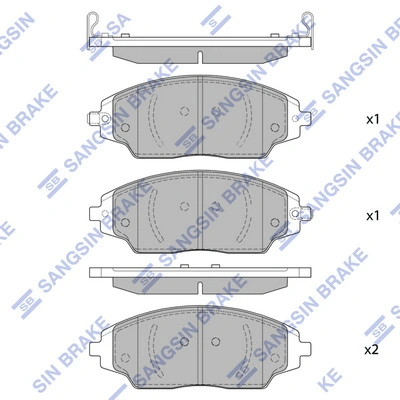 Compre Sapatas do freio dianteiras de disco Chevrolet Aveo 3