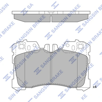 Sapatas do freio dianteiras de disco Lexus LS 600H/600HL UVF4
