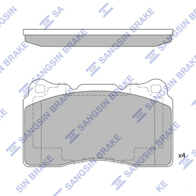  Sapatas do freio dianteiras de disco Renault Clio II hatchback (BB, CB) (1998 - 2010) II