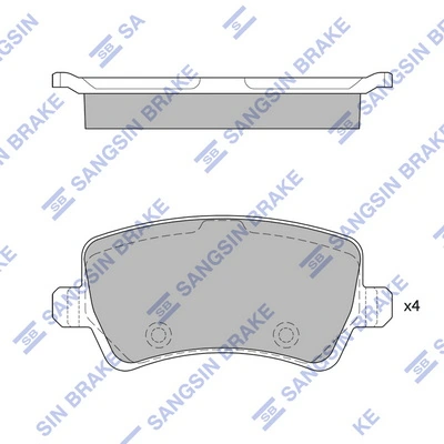 Sapatas do freio traseiras de disco Hyundai/Kia LR027129