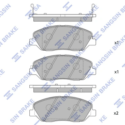 Sapatas do freio dianteiras de disco para SsangYong Actyon  