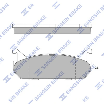  Sapatas do freio traseiras de disco Mazda 323 F IV hatchback (BG) (1989 - 1994) F IV