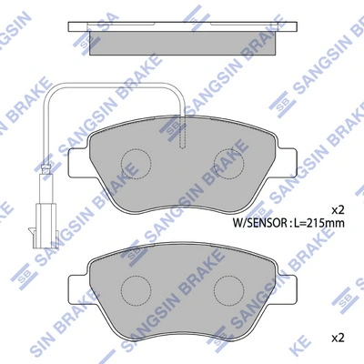  Sapatas do freio dianteiras de disco Fiat Stilo hatchback (192) (2001 - 2006) 