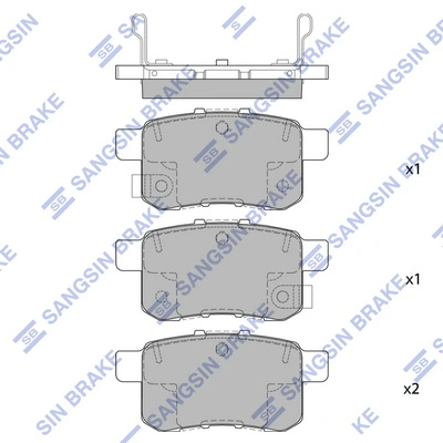 Sapatas do freio traseiras de disco Honda Accord preço, a partir de 19,55 USD