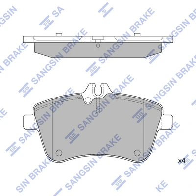 Sapatas do freio dianteiras de disco para Mercedes A  W169