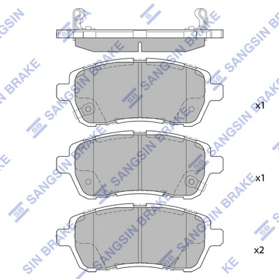 Compre 5581068L50 Suzuki Sapatas do freio dianteiras de disco