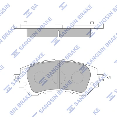 Sapatas do freio dianteiras de disco Toyota 044650D150 preço, a partir de 25,08 USD