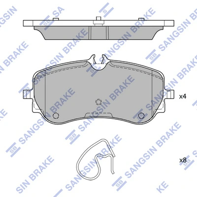  Sapatas do freio traseiras de disco Volkswagen AMAROK pick-up (2HA, 2HB, S1B, S6B, S7A, S7B) (2010 - 2026) 