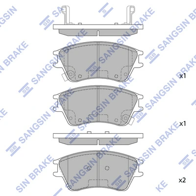 4813005011 General Motors Sapatas do freio dianteiras de disco