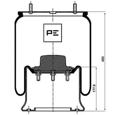 Coxim pneumático (suspensão de lâminas pneumática) do eixo Continental/Siemens 4028NP02 preço, a partir de 78,87 USD