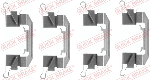 Kit de molas de fixação de sapatas de disco dianteiras para Nissan Murano Z51