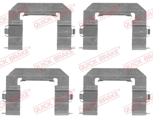 Kit de molas de fixação de sapatas de disco dianteiras para Chevrolet Captiva C100