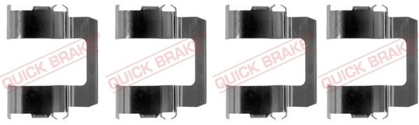 Kit de molas de fixação de sapatas de disco dianteiras para Nissan Sunny N13