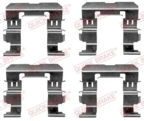 Kit de molas de fixação de sapatas de disco dianteiras para Suzuki SX4 GY