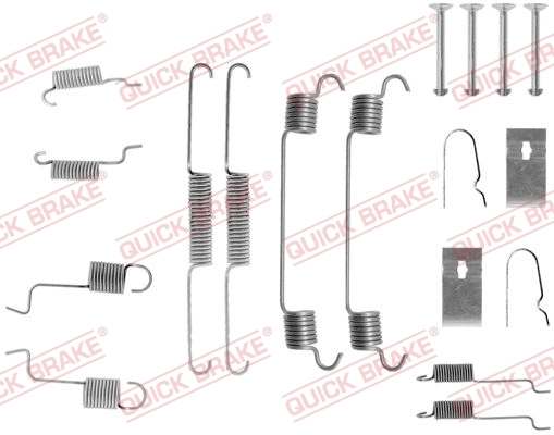 Kit de montagem das sapatas traseiras de tambor para Mazda 323 BG