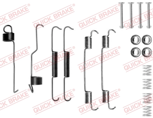 Kit de montagem das sapatas traseiras de tambor para Fiat Siena 178
