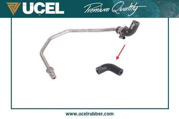 Tubo de sensor de pressão dos gases de escape 95517912 General Motors