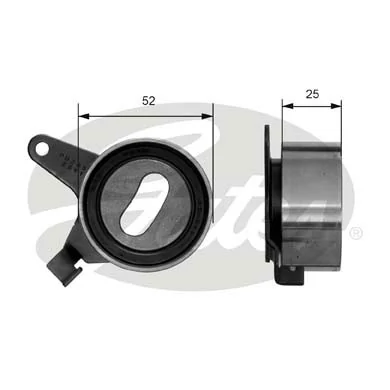 Rolo de reguladora de tensão da correia do mecanismo de distribuição de gás Mazda 323 S IV BG