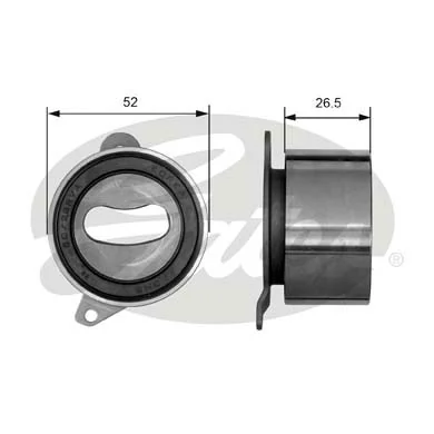 Compre Rolo de reguladora de tensão da correia do mecanismo de distribuição de gás Mazda 626 3