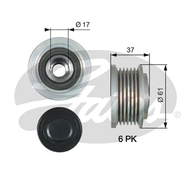  Polia do gerador Chevrolet Captiva II SUV (C140) (2011 - 2026) II