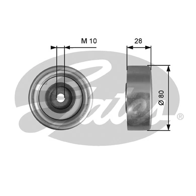 Rolo parasita da correia de transmissão para Mitsubishi L 200 IV KA, KB