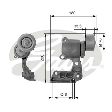 Reguladora de tensão da correia de transmissão para Lexus IS  E2