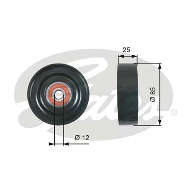 Compre MS556151 Mitsubishi Rolo de reguladora de tensão da correia de transmissão