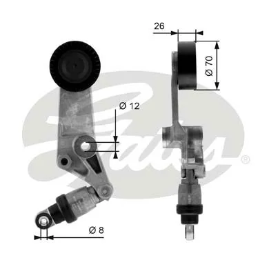 Reguladora de tensão da correia de transmissão Toyota Corolla  E11