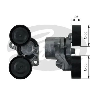  Reguladora de tensão da correia de transmissão BMW X3 SUV (F25) (2010 - 2017) 