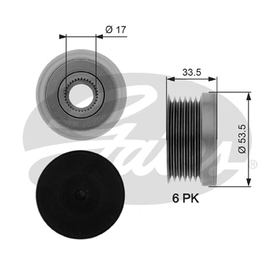 Polia do gerador para BMW 1  E81