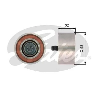 Rolo parasita da correia do mecanismo de distribuição de gás Parts-Mall 2481027250 preço, a partir de 26,92 USD