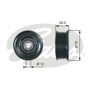  Rolo parasita da correia de transmissão Toyota Land Cruiser SUV (J200) (2007 - 2021) 