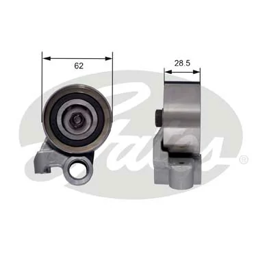 Rolo de reguladora de tensão da correia do mecanismo de distribuição de gás Toyota Land Cruiser PRADO ASIA J12