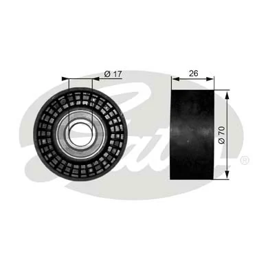 T38018 Gates Rolo parasita da correia de transmissão