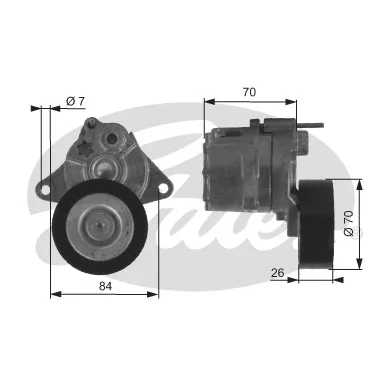  Reguladora de tensão da correia de transmissão Mercedes E carrinha (S210) (1996 - 2003) 