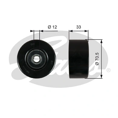 Rolo parasita da correia de transmissão para Nissan Navara NP300 III D40