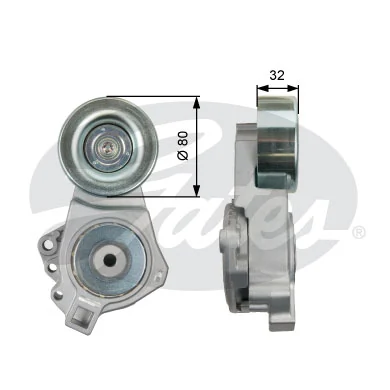  Reguladora de tensão da correia de transmissão Mitsubishi Pajero IV SHORT SUV (V80) (2006 - 2013) IV SHORT