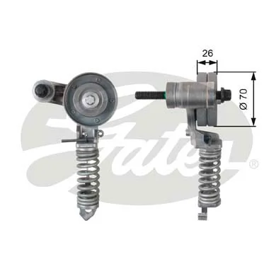  Reguladora de tensão da correia de transmissão Opel Corsa C сaixa (F08) (2001 - 2011) C