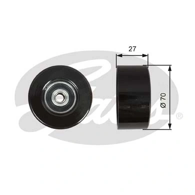 Compre T36608 Gates Rolo de reguladora de tensão da correia de transmissão