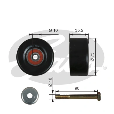 Rolo parasita da correia de transmissão para Nissan Murano  Z51