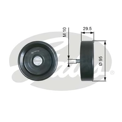 Compre T36419 Gates Rolo parasita da correia de transmissão