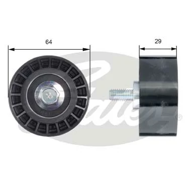 Rolo parasita da correia do mecanismo de distribuição de gás Glober 737294 preço, a partir de 9,35 USD