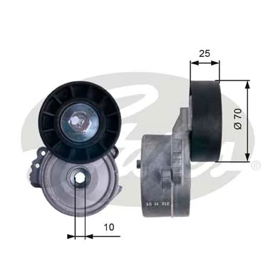  Rolo de reguladora de tensão da correia de transmissão Fiat Scudo сaixa (270) (2007 - 2016) 