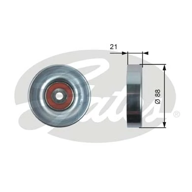  Rolo parasita da correia de transmissão Toyota Yaris hatchback (P10) (1999 - 2005) 