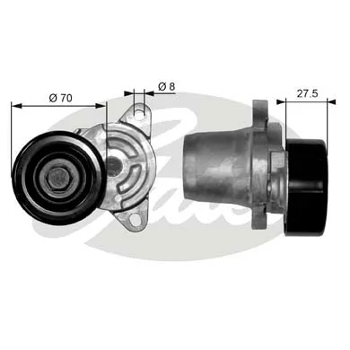 Reguladora de tensão da correia de transmissão para Hyundai Accent II LC