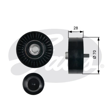 Compre 532060010 LUK Rolo parasita da correia de transmissão